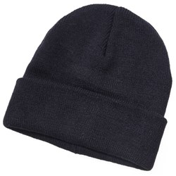 Wool Blend Beanie - Black