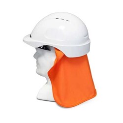 Neck flap fluro orange