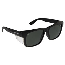 Frontside Safety Spec Polarised Smoke Lens With Black Frame