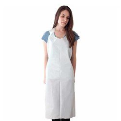 Disposable Apron Plastic White Carton/500