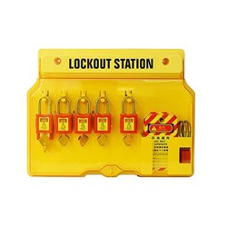 Advanced Lockout Station(Can hold 10 padlocks) Yel