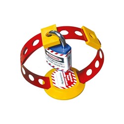 Large Electrical Panel Handle Lockout Red/Yellow