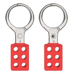 Anti-Spark Alum Hasp Lockouts(1.5")Red