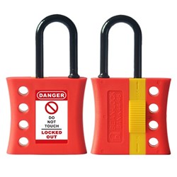 Non-Conductive Nylon Hasp Red/Black