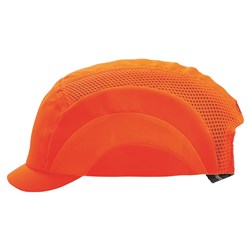 Pro Choice Short Peak Bump Cap - Fluro Orange