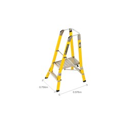 Branach Workmaster Platform Ladder 0.6m - 450mm