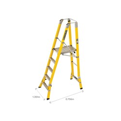 Branach Workmaster Platform Ladder 1.5m - 450mm
