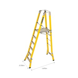 Branach Workmaster Platform Ladder 1.8m - 450mm