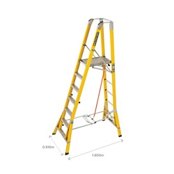 Branach Workmaster Platform Ladder 2.1m - 450mm