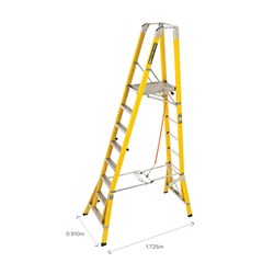 Branach Workmaster Platform Ladder 2.4m - 450mm