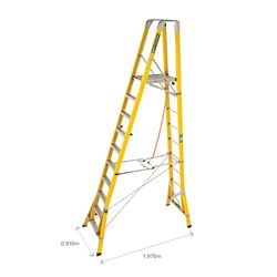 Branach Workmaster Platform Ladder 3.0m - 450mm