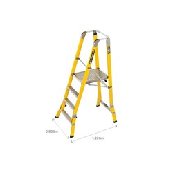 Branach Workmaster Platform Ladder 1.2m - 550mm