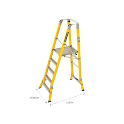 Branach Workmaster Platform Ladder 1.5m - 550mm