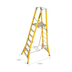 Branach Workmaster Platform Ladder 2.1m - 550mm