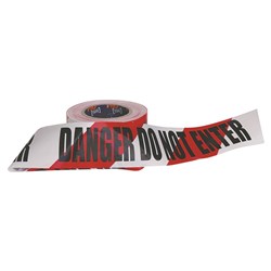 Danger Do Not Enter Barrier Tape - Red/Black 75mm x 100m