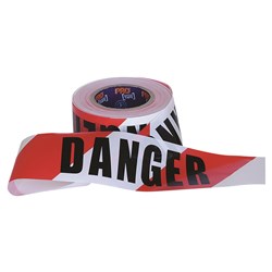 Danger Barrier Tape - Red/Black 75mm x 100m