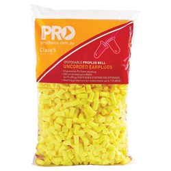 Probell Disposable Uncorded Earplug Refill - Yellow bag/500