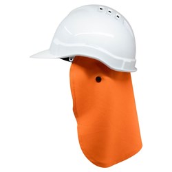 Hard Hat Neck Sun Shade Cotton - Orange