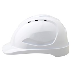 Pro Choice Push Lock Vented Hard Hat - White