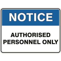 Notice Authorised Personal Only