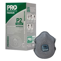 Promesh P2 Valved Mask + Carbon Filter box/12