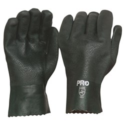 Double Dipped PVC Glove - Green 27CM 