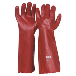 PVC Glove Red Large - 45CM