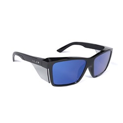 Bollé Safety STKS 420 Polarised Spec - Blue Mirror - Black Frame