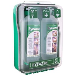 Tobin Eye Wash Stand 2 x 1L - Protected Cabinet