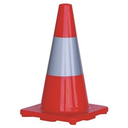 PVC Reflective Cone Orange - 450mm