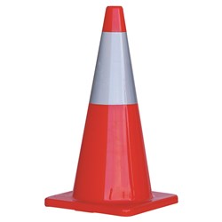 PVC Reflective Cone Orange - 700mm