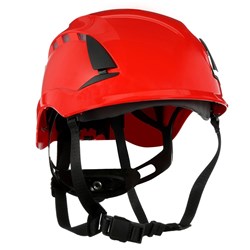 3M SecureFit Safety Helmet - X5005VE-CE Red Vented