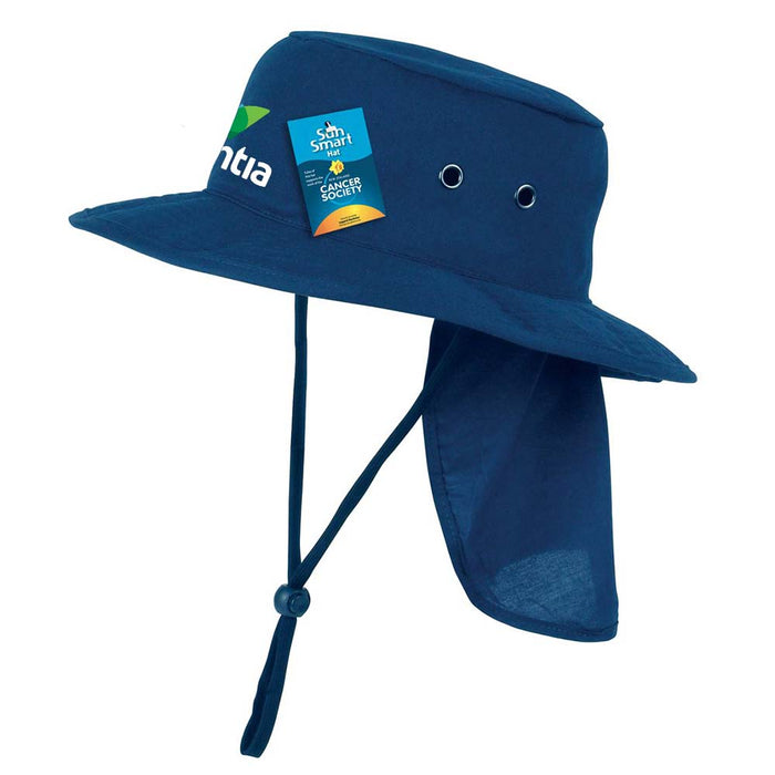 Ventia Hat Sunmaster With Flap Navy