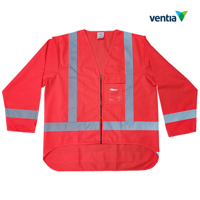 Ventia TTMC Zipped L/S Safety Hi-Vis Vest