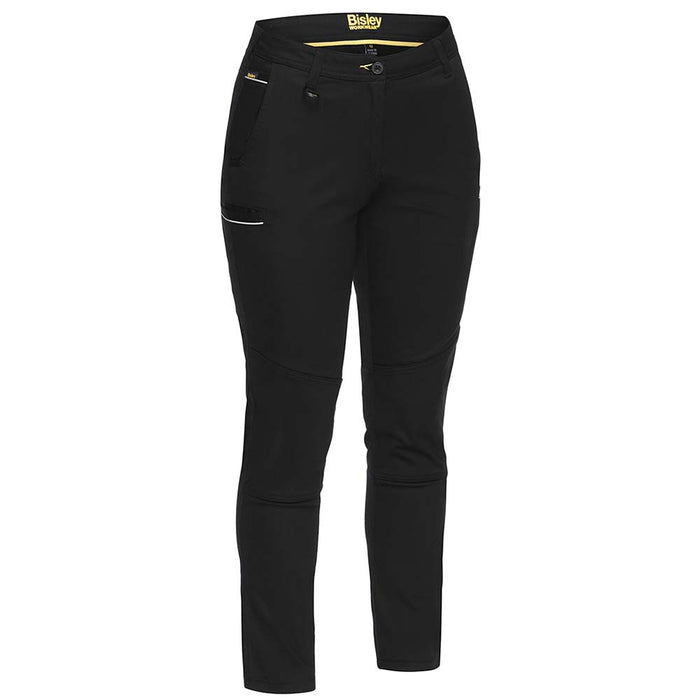 Women's Mid Rise Stretch Cotton Pants - Black — Safeworx 2020