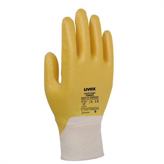 Uvex Profiergo Yellow Nitrile Glove