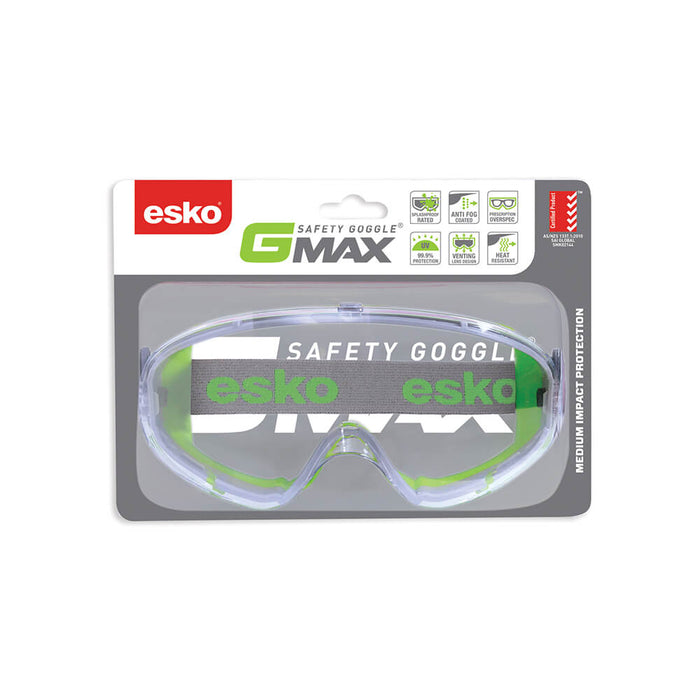 G MAX impact eye protection vented goggle