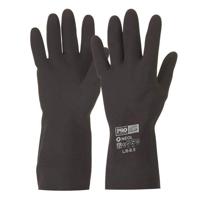 Black 33cm Neoprene Gloves
