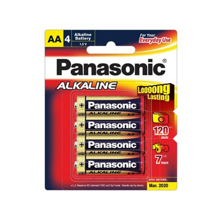 Battery Panasonic Alk. AA - pkt/4
