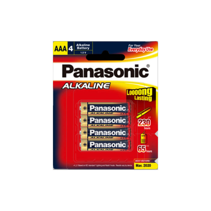 Battery Panasonic Alk. AAA pkt/4