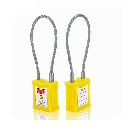 Small Industrial Steel Cable Safety Padlocks