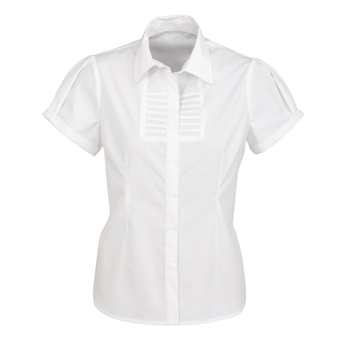 Ladies Berlin Short Sleeve Shirt White